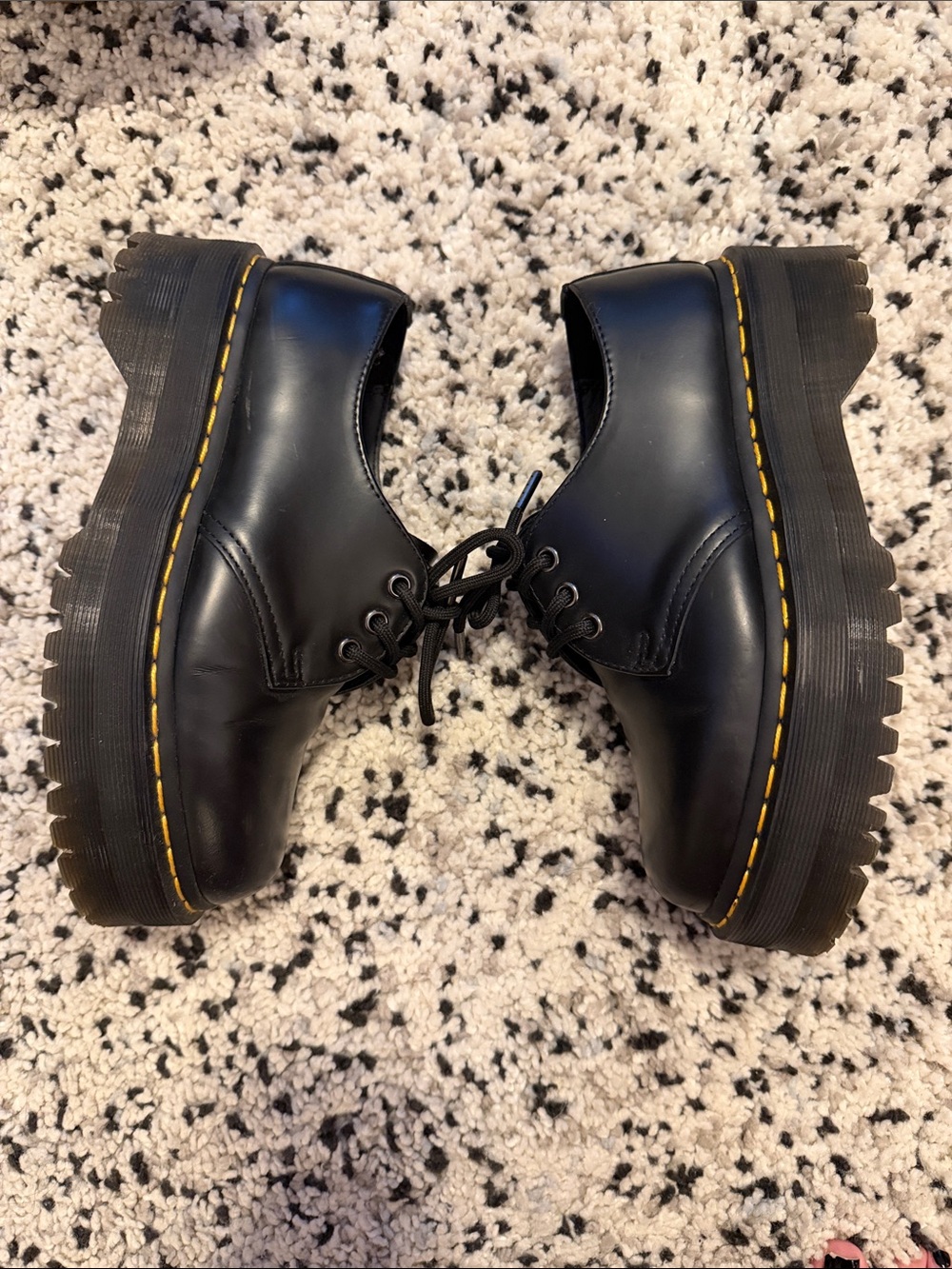Dr. Martens 1461 Smooth Leather Lace Up Platforms - Picture 9 of 10